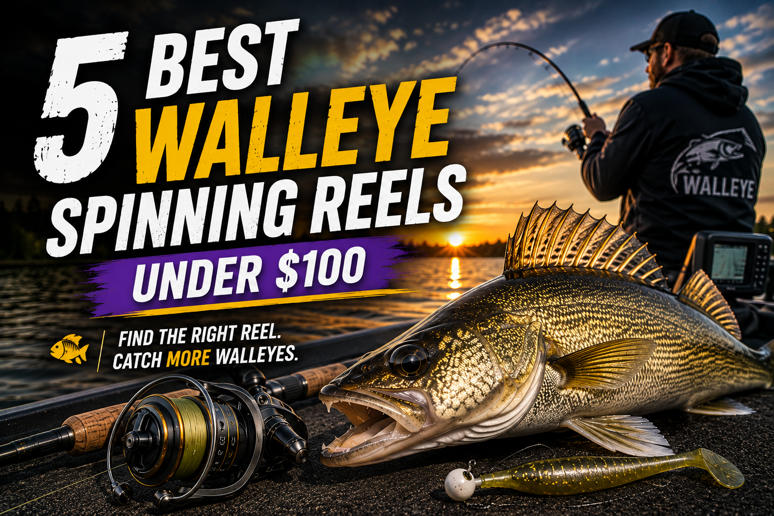 5 Best Walleye Spinning Reels under $100